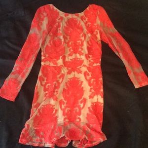 For Love and Lemons San Marcos Red Cocktail Dress